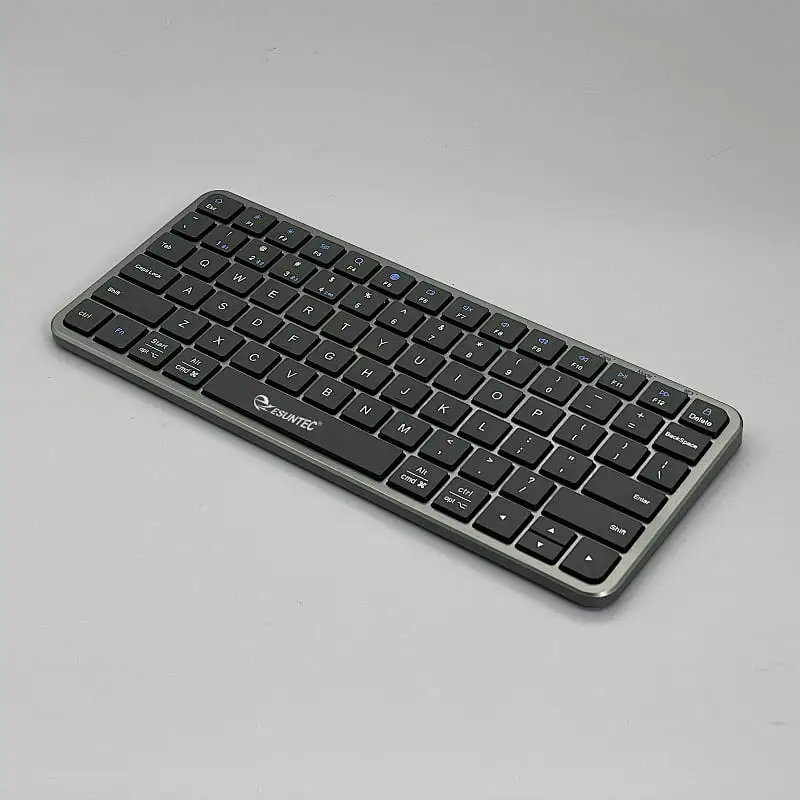 Dual mode 2.4G wireless and 3 channels Bluetooth chocolate keys Slim Scissors keys Keyboard +Type C charging